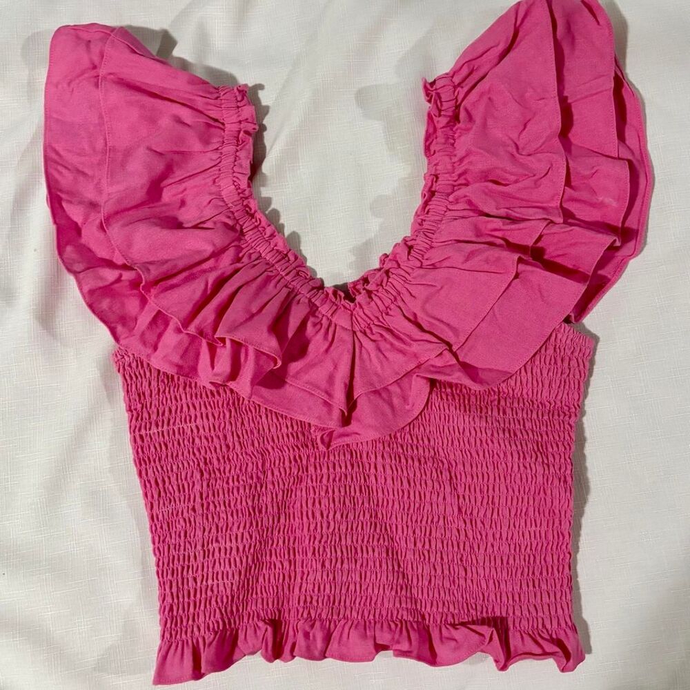 Lush-clothing Women's Pink Crop-top